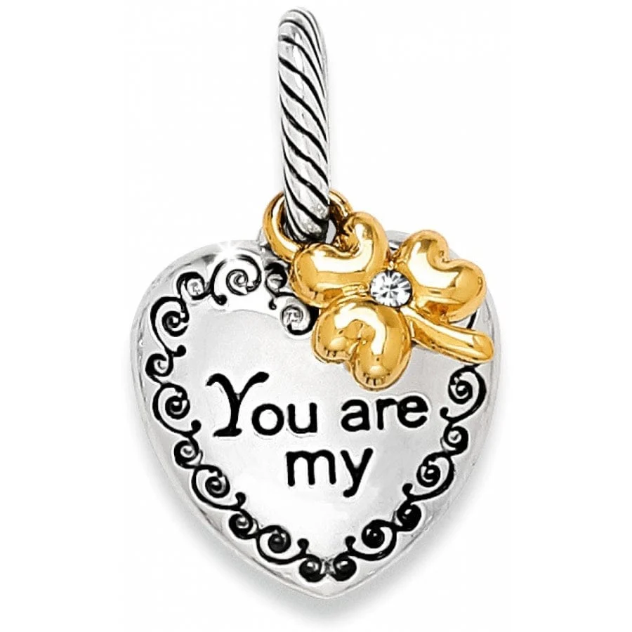 Lucky Twirl Heart Charm