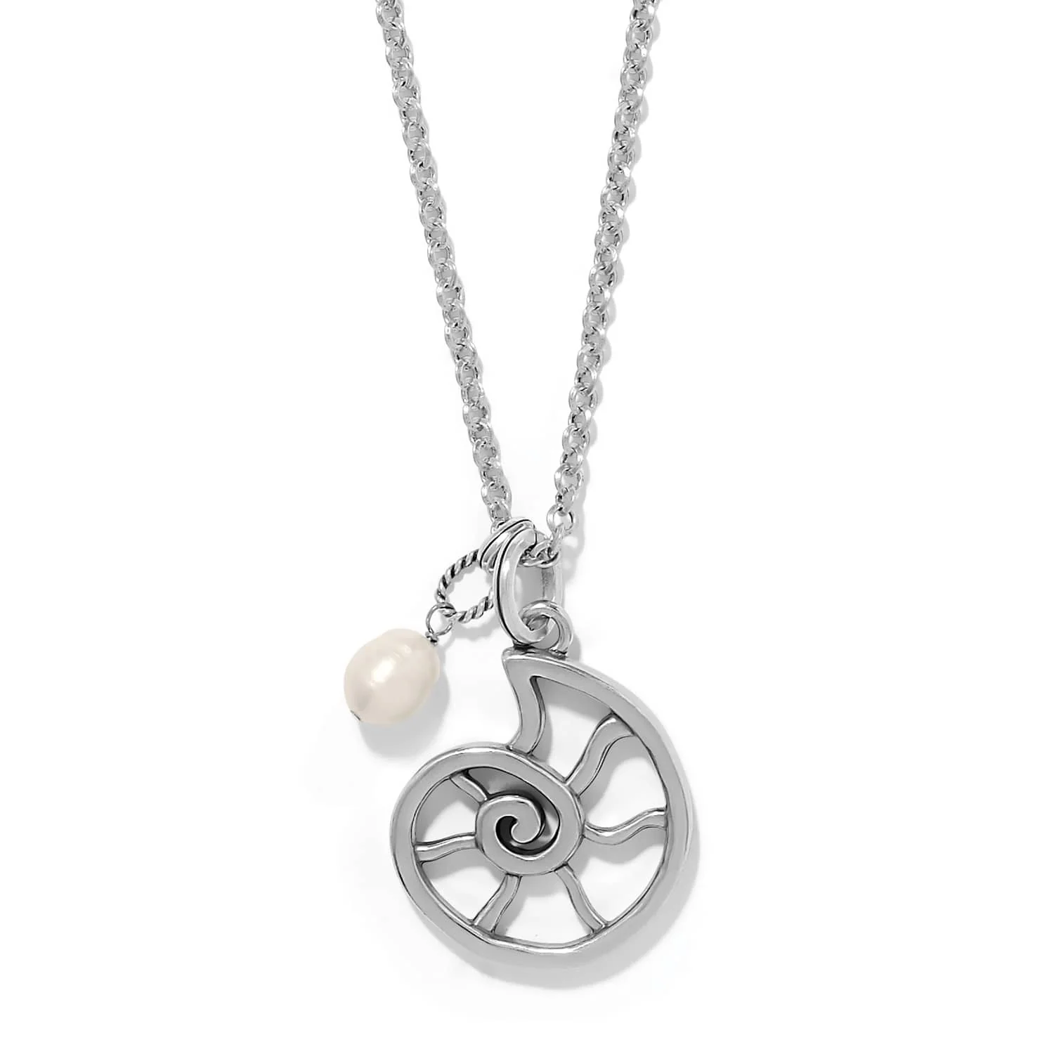 Lunar Tide Nautilus Shell Reversible Necklace - Image 2