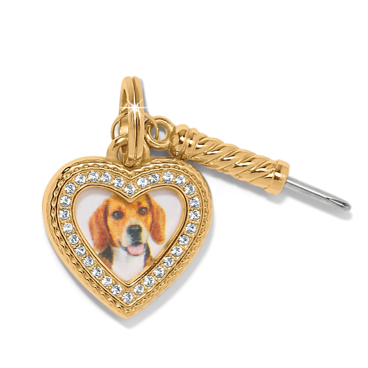 Memento Heart Golden Photo Charm - Image 4
