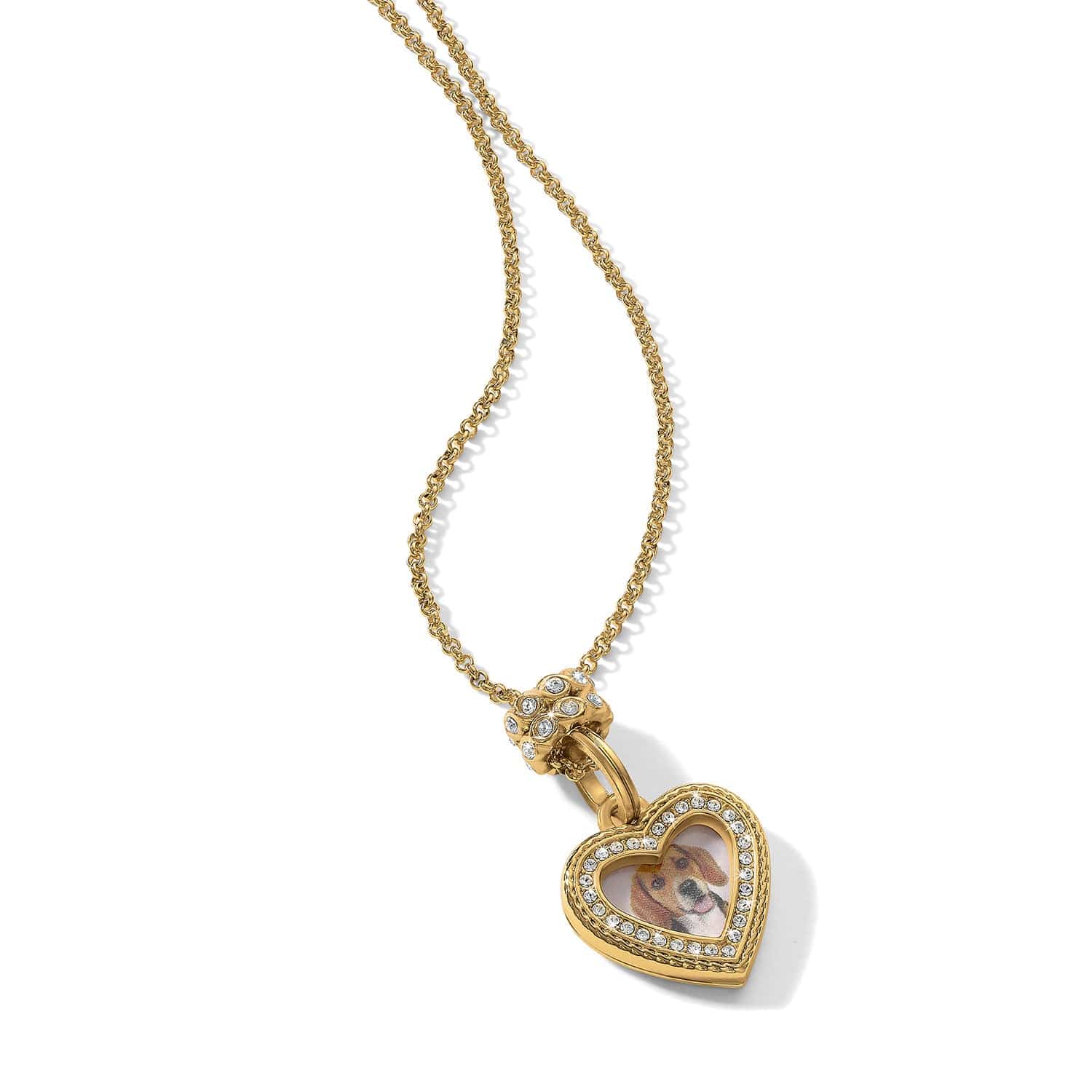 Memento Heart Golden Photo Charm - Image 5