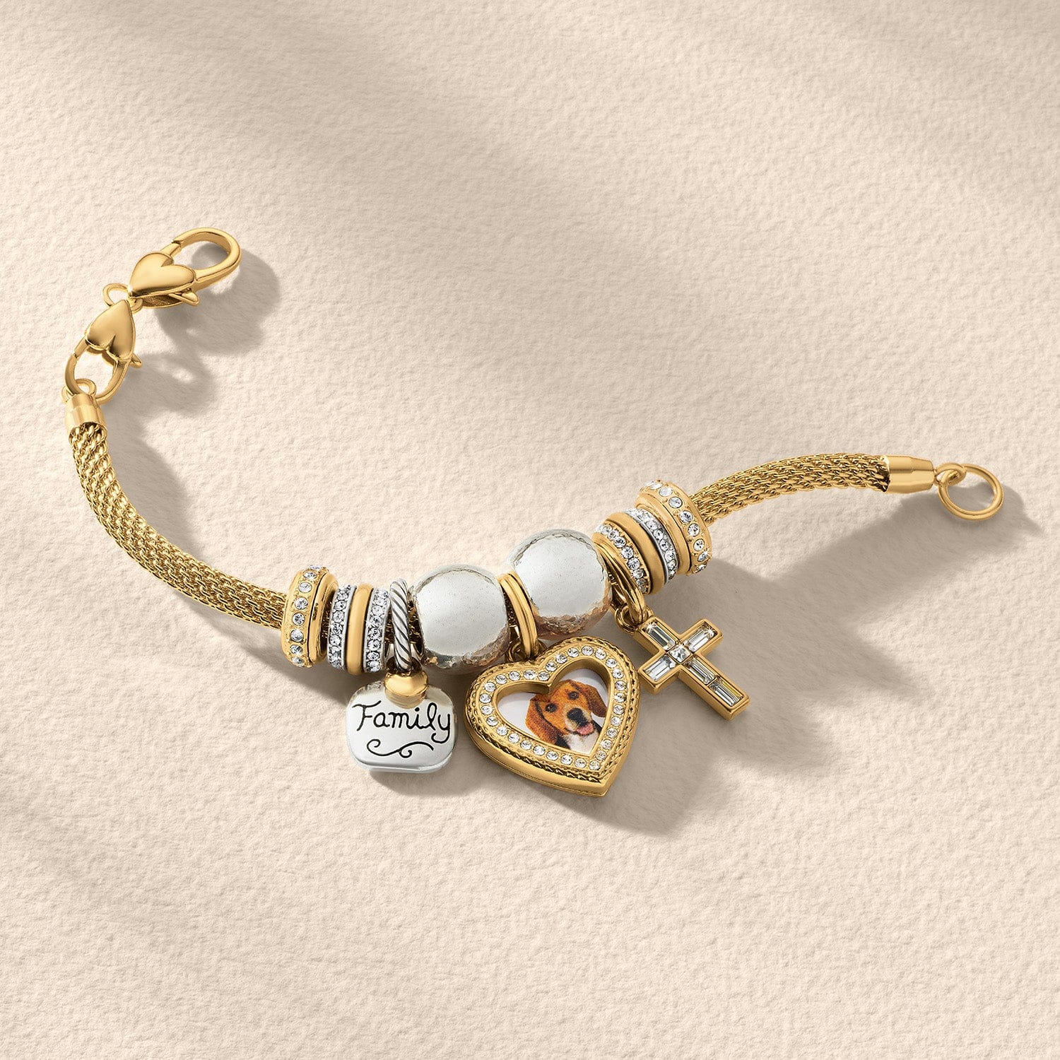 Memento Heart Golden Photo Charm - Image 6