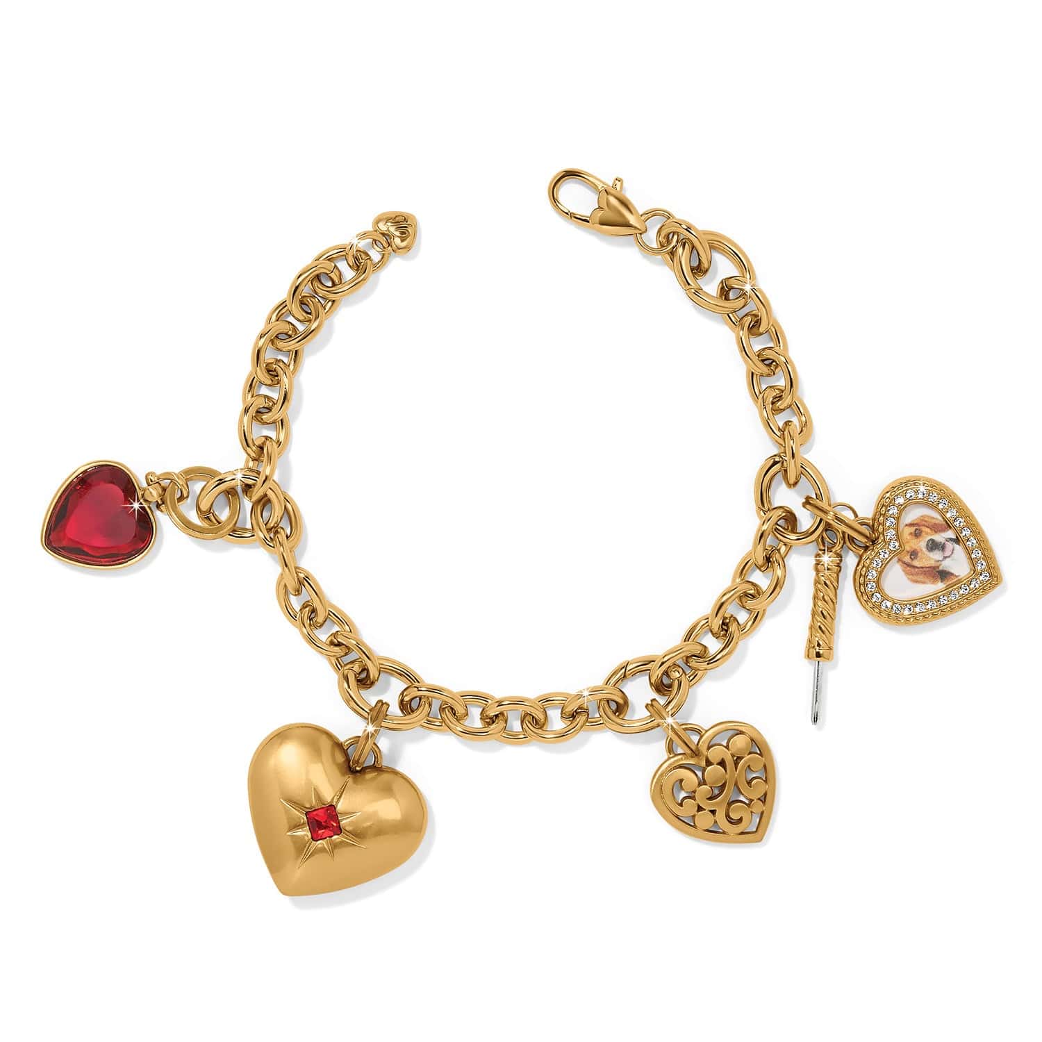 Memento Heart Golden Photo Charm - Image 7