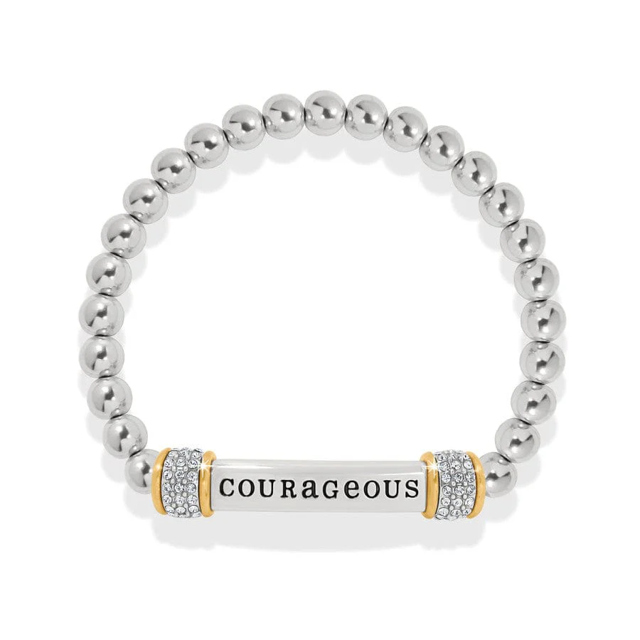 Meridian Courageous Two Tone Stretch Bracelet - Image 2