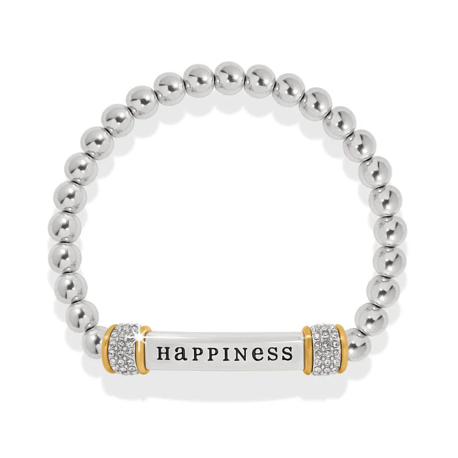 Meridian Happiness Two Tone Stretch Bracelet - Image 2