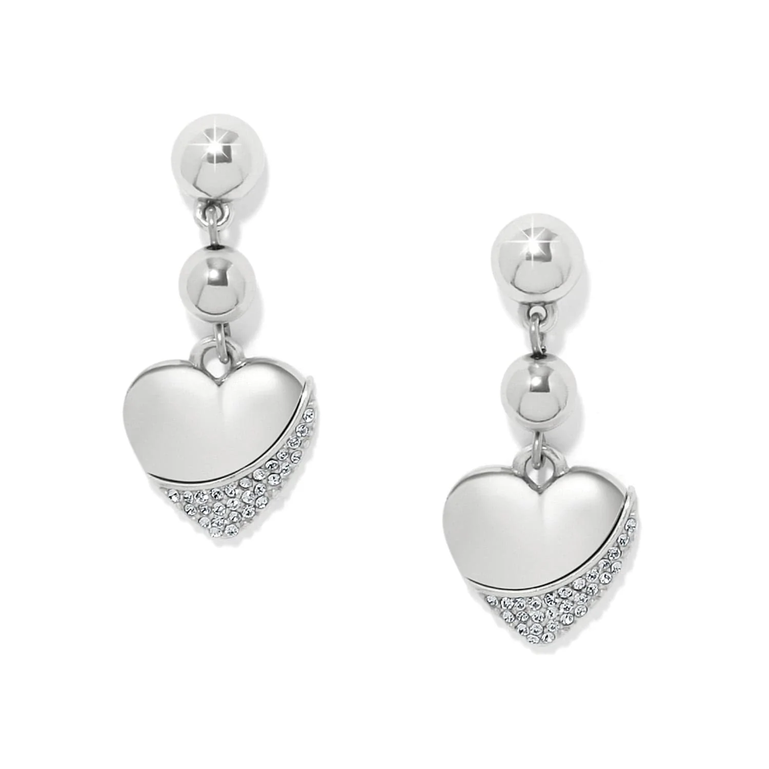 Meridian Petite Heart Wave Post Earrings - Image 3