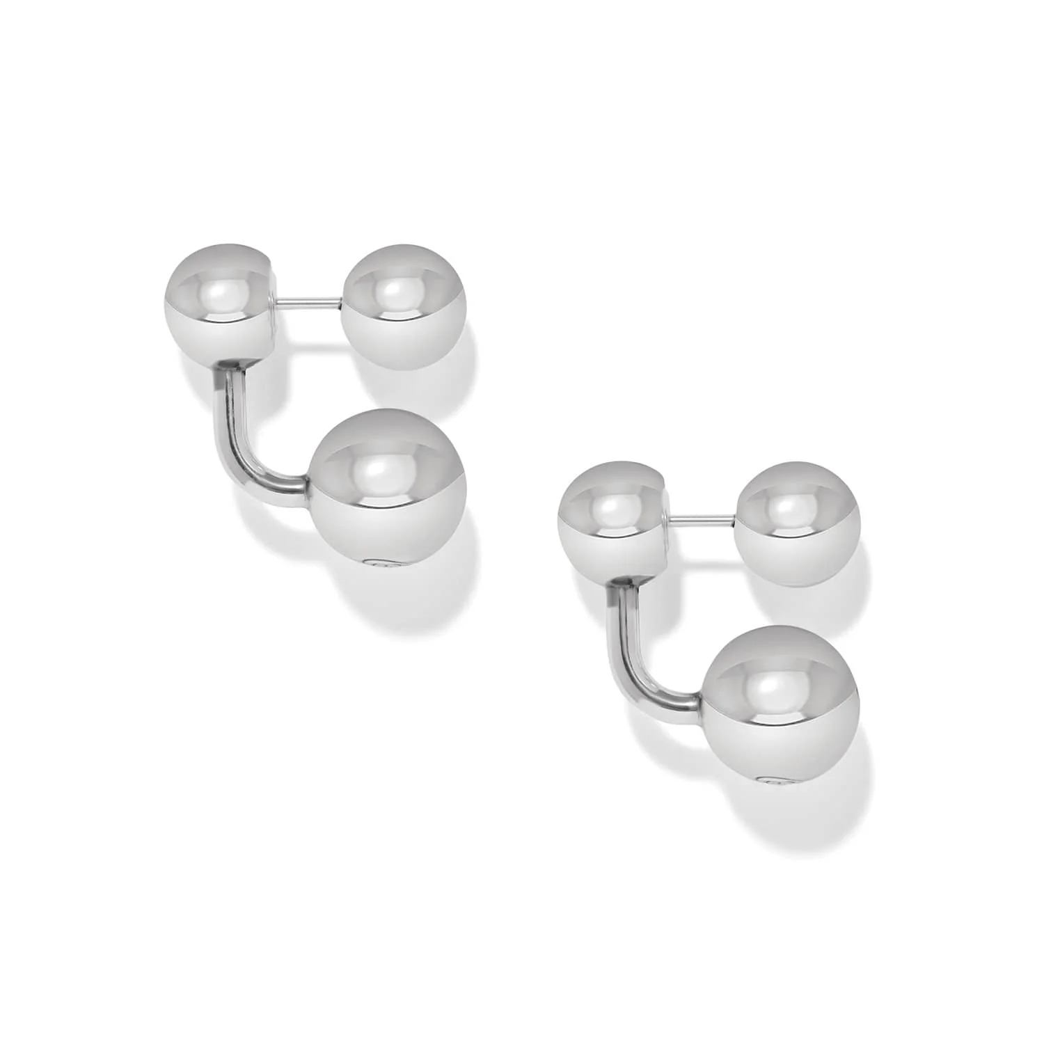 Meridian Petite Sphere Post Drop Earrings - Image 2