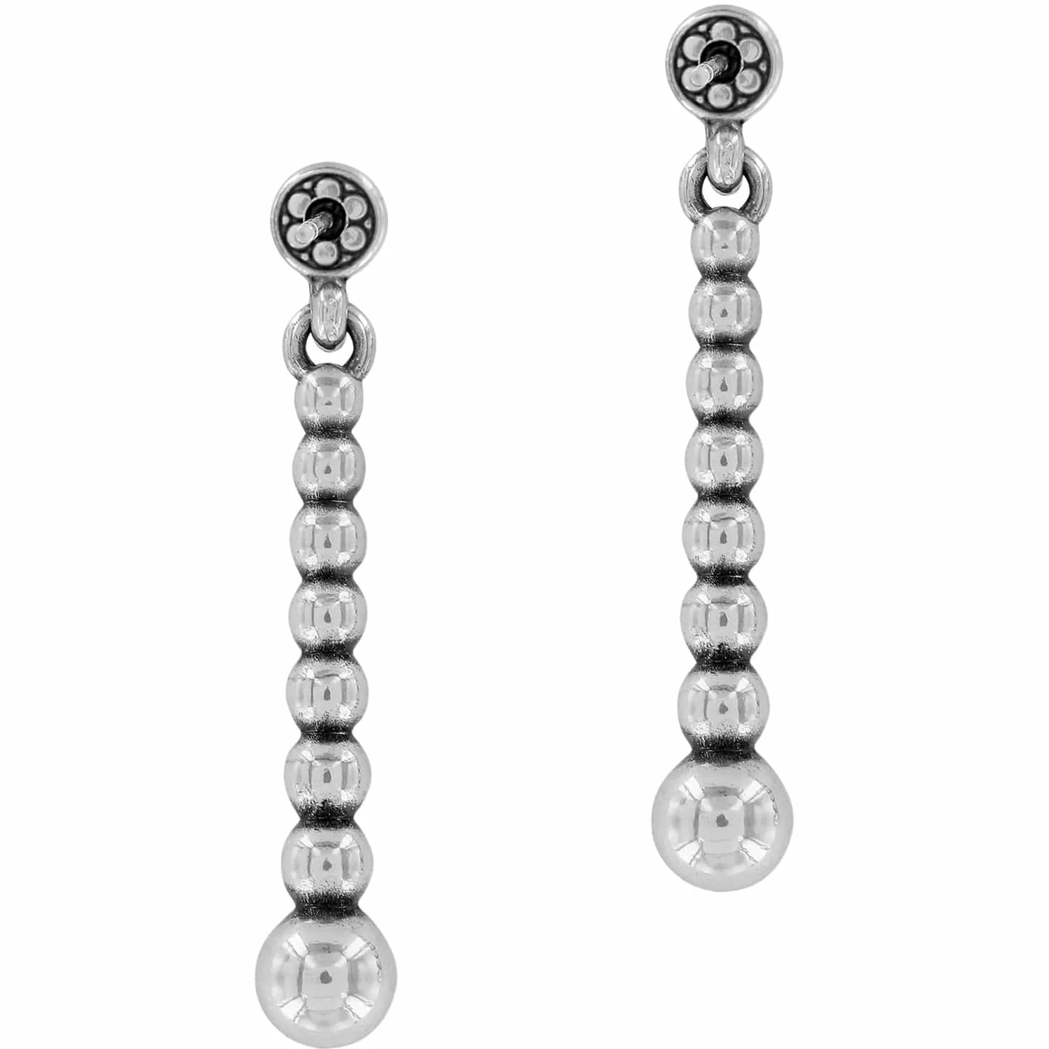 Meridian Petite Spheres Post Drop Earrings - Image 2