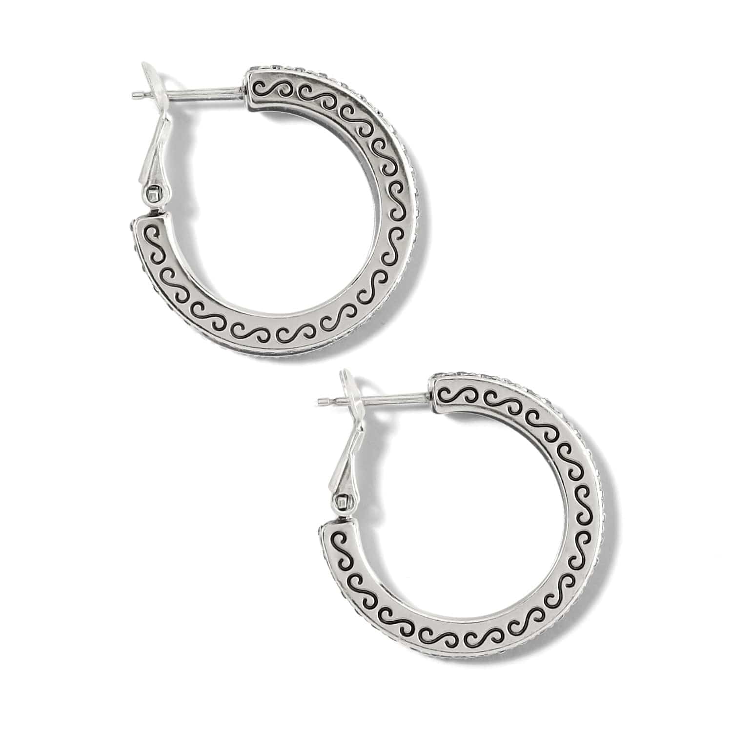 Meridian Thin Small Hoop Earrings - Image 4