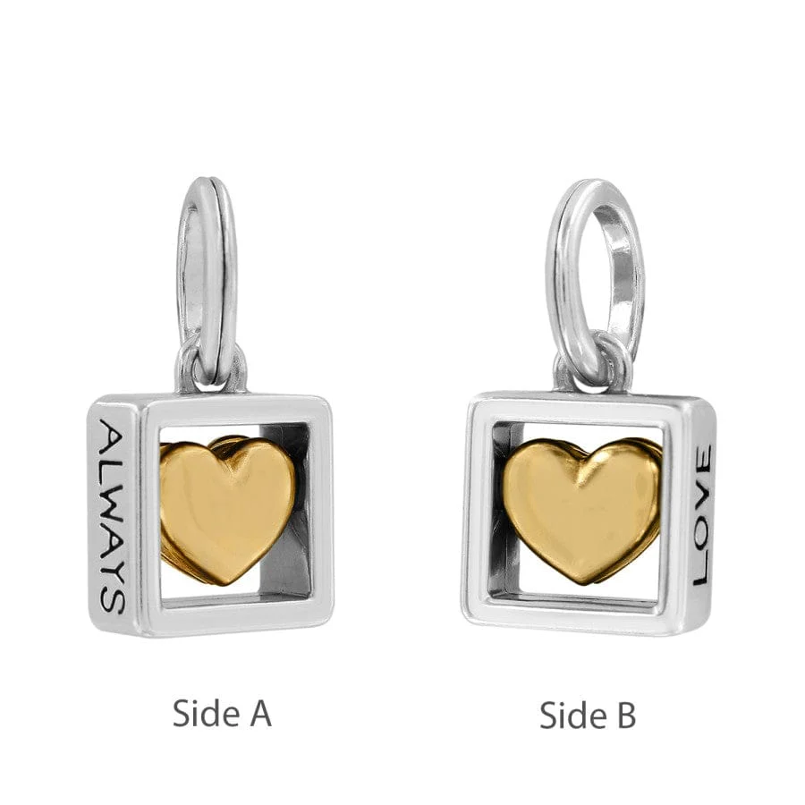 Mixed Metal Heart Charm Bracelet - Image 4