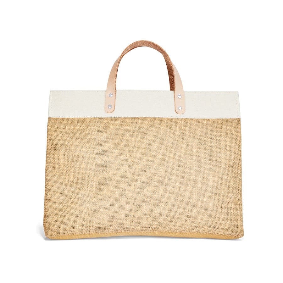 Mon Cheri East West Burlap Tote - Image 3