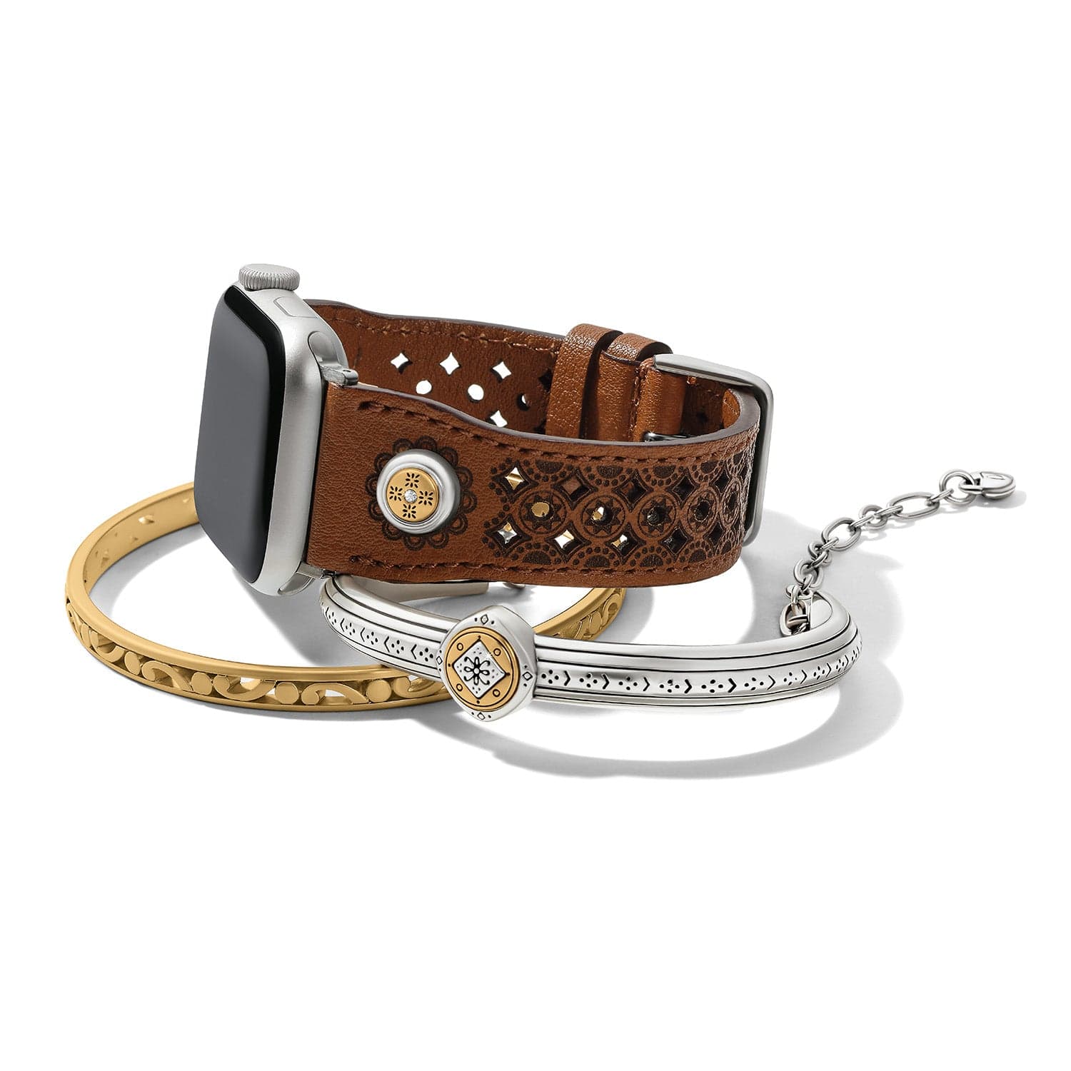Mosaic Leather Watch Band - Image 2