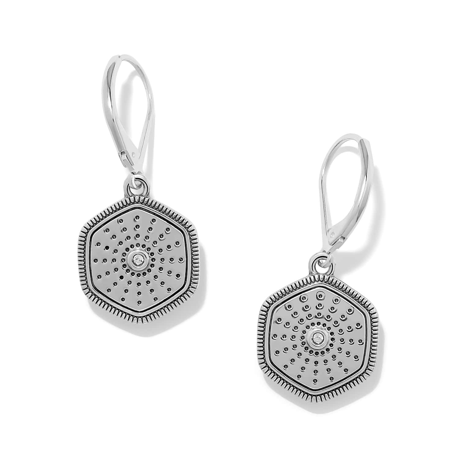 Mosaic Nova Leverback Earrings - Image 2