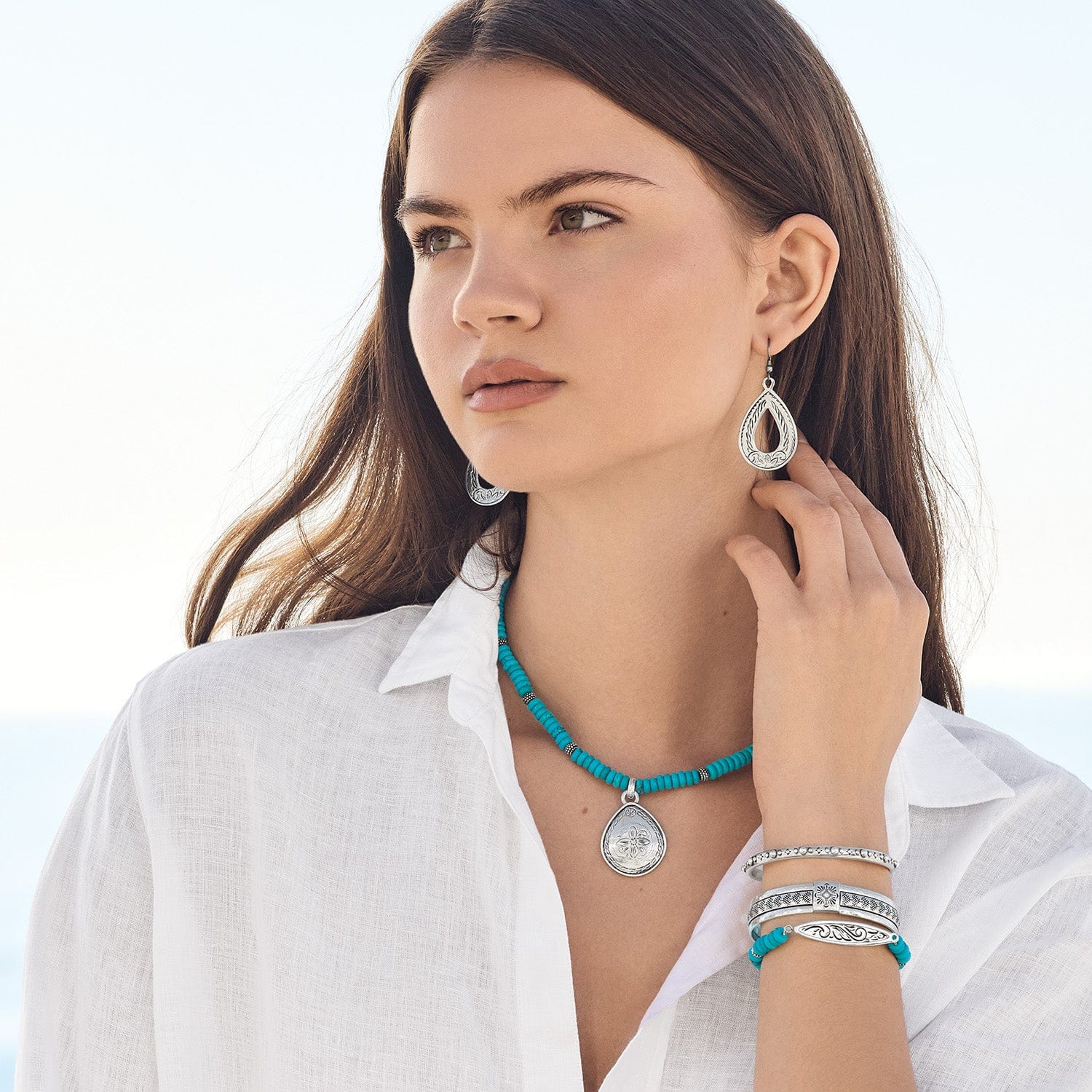 Mosaic Turquoise Bracelet - Image 4