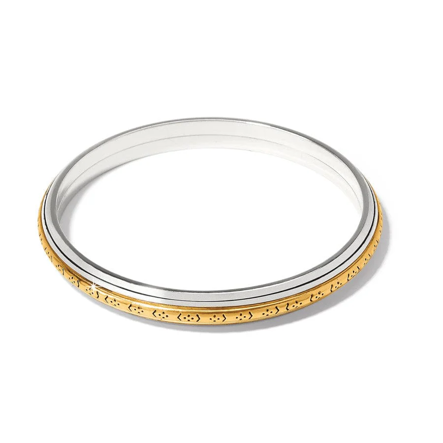 Mosaic Two Tone Bangle - Image 2