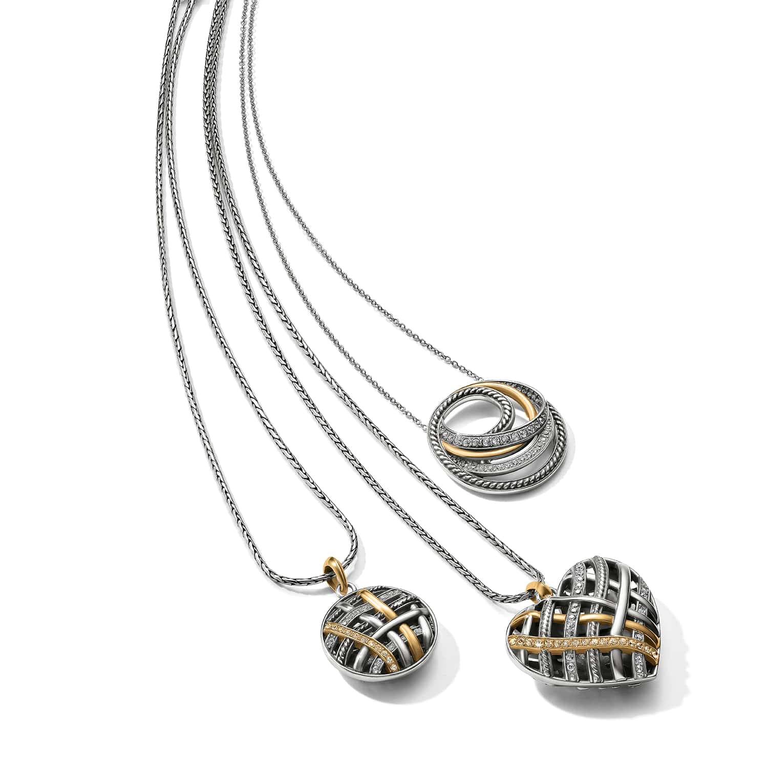 Neptune's Rings Two Tone Short Necklace - Image 4