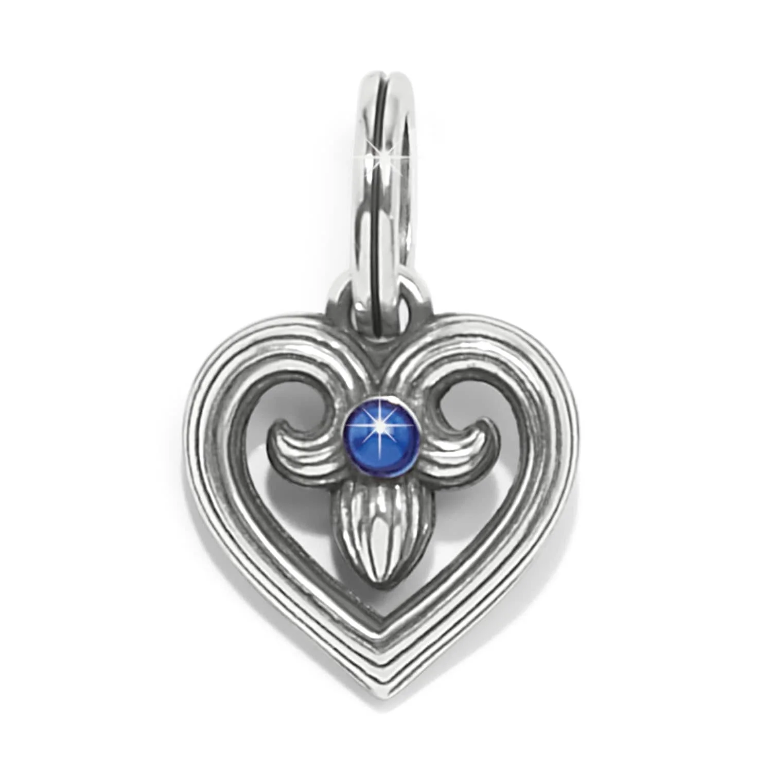 One Heart Azure Heart Charm - Image 2
