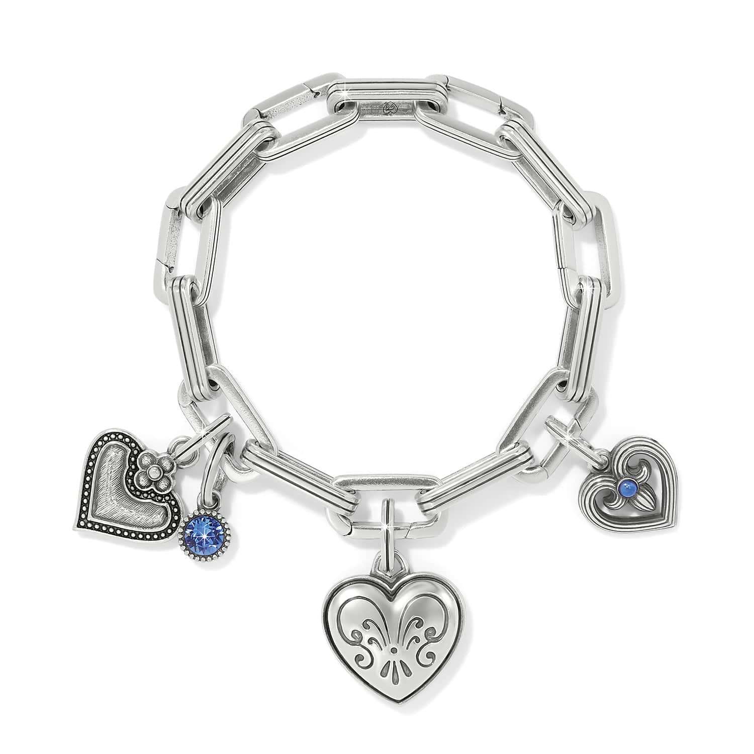One Heart Azure Heart Charm - Image 5