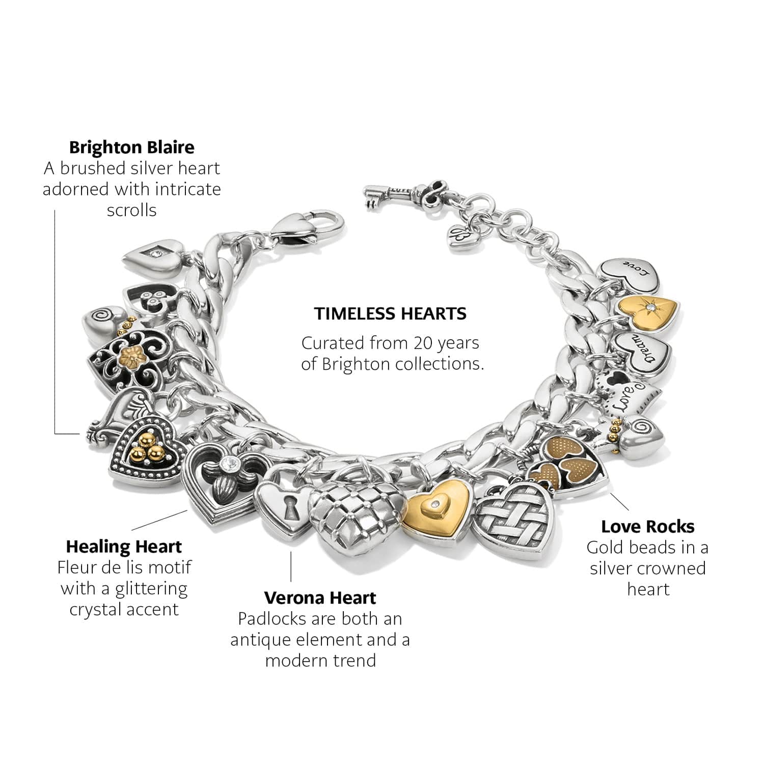 One Heart Charm Bracelet - Image 3