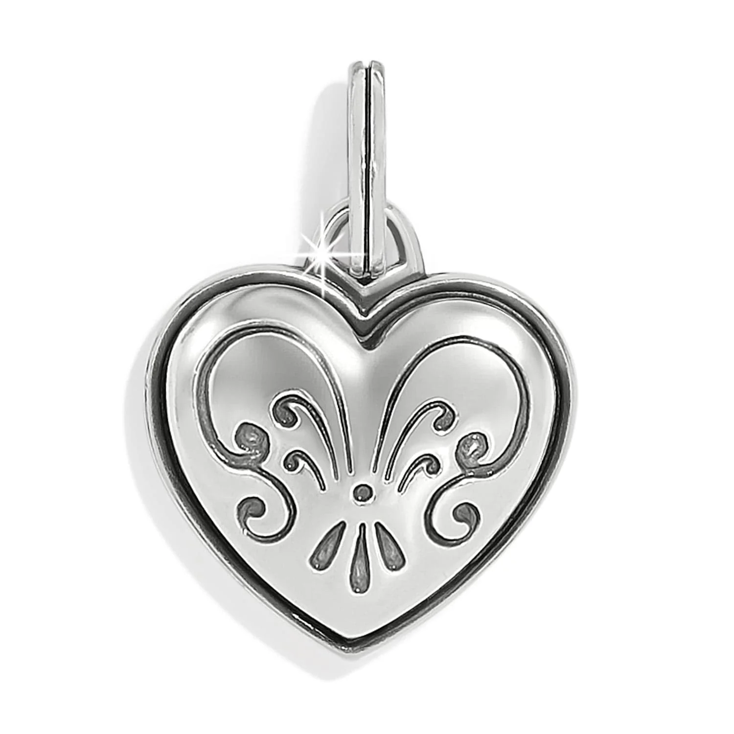 One Heart Etched Love Charm - Image 2