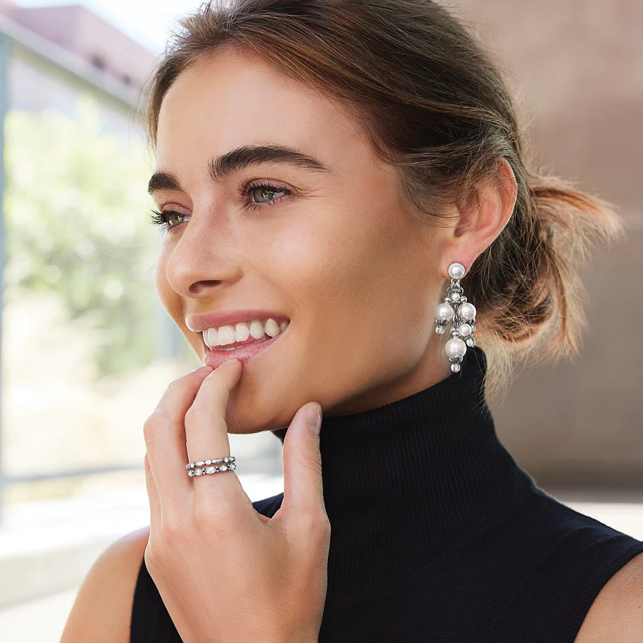 Pearl-icious Post Drop Earrings - Image 4
