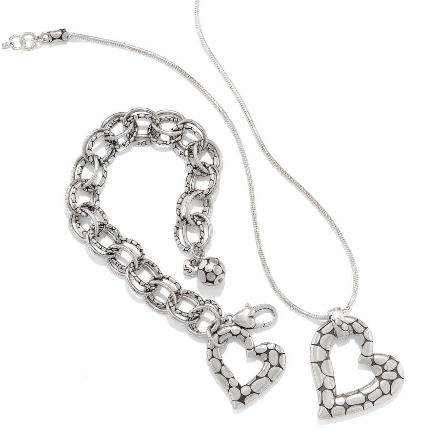 Pebble Heart Necklace - Image 3
