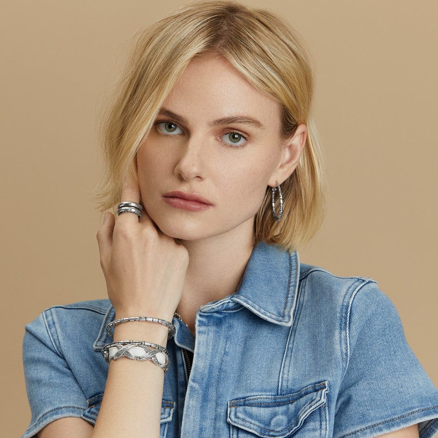 Pebble Large Hoop Earrings - Image 4