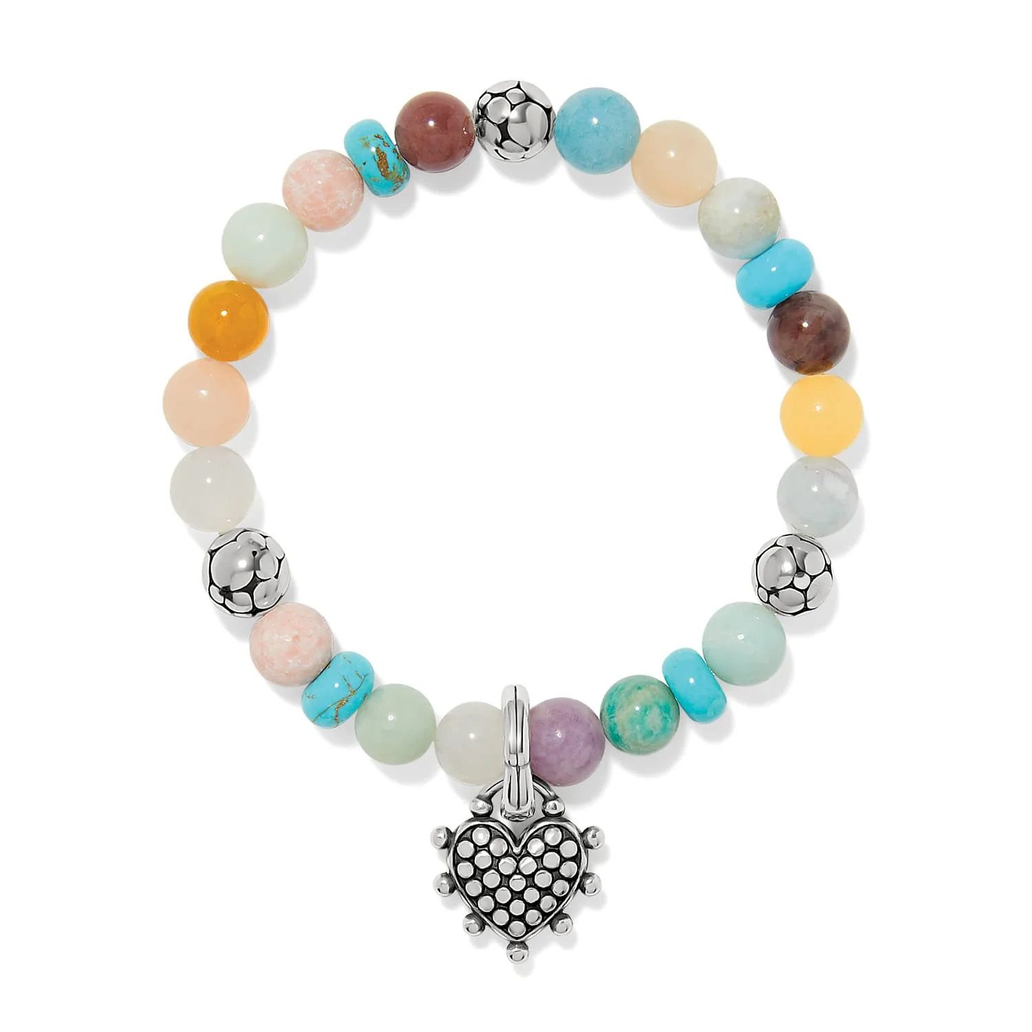 Pebble Sweet Hearts Charm Stretch Bracelet - Image 2
