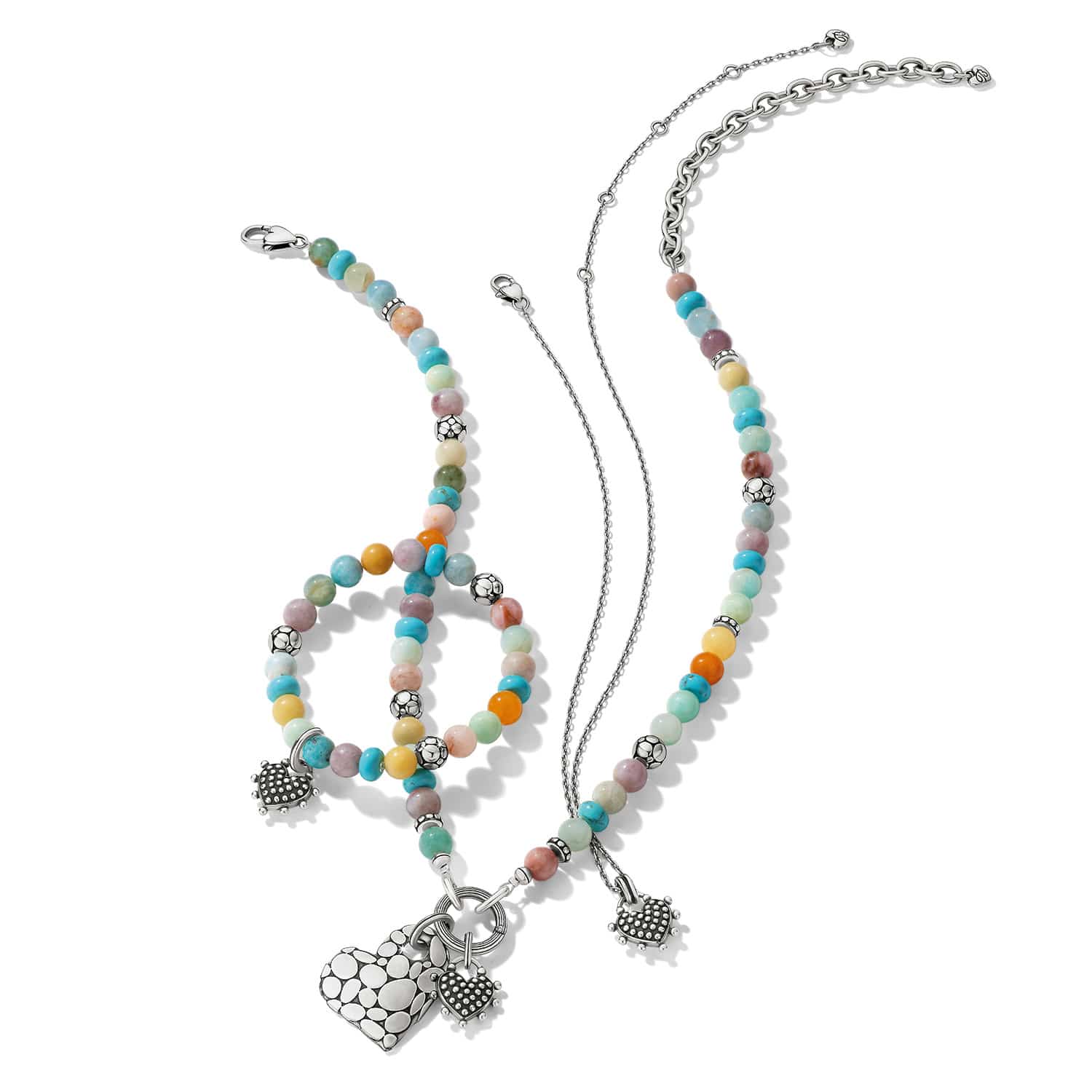 Pebble Sweet Hearts Charm Stretch Bracelet - Image 3