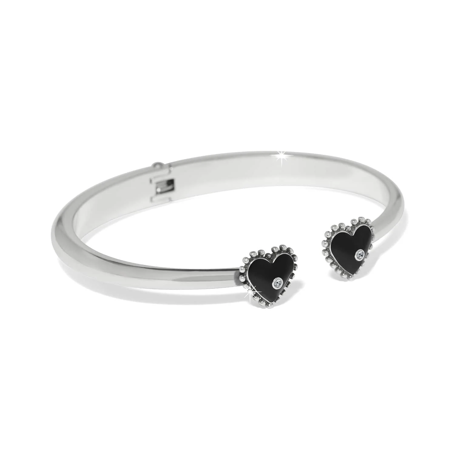 Pretty Tough Amour Heart Open Hinged Bangle - Image 3