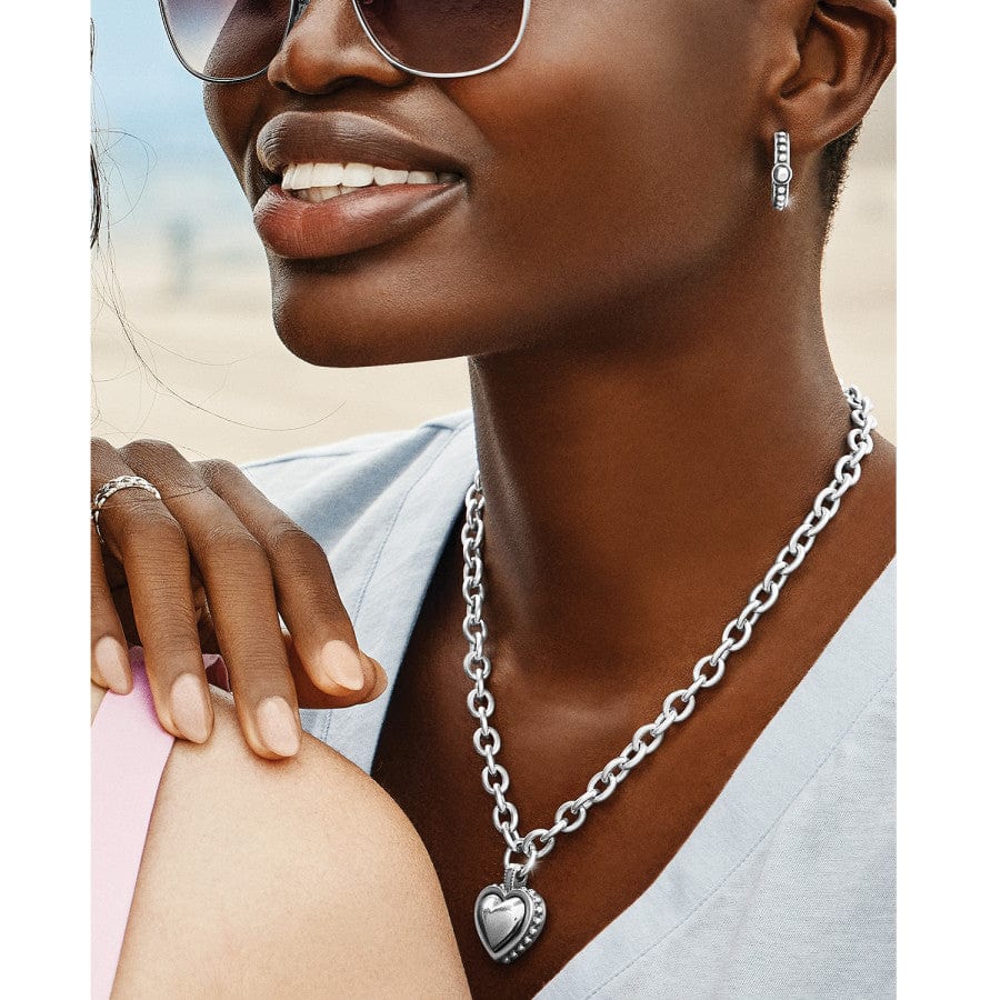 Pretty Tough Bold Heart Necklace - Image 4