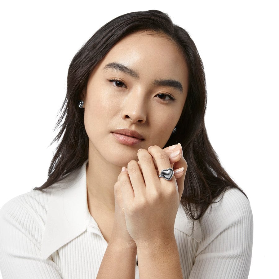 Pretty Tough Bold Heart Ring - Image 4