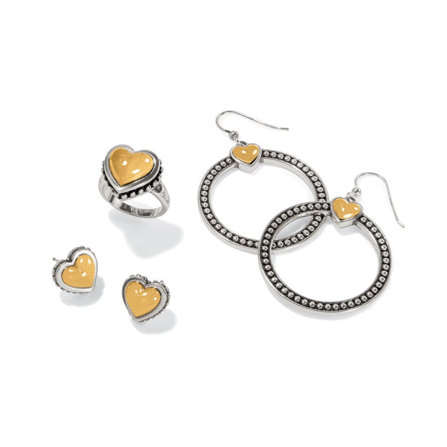 Pretty Tough Bold Heart Two Tone Ring - Image 2