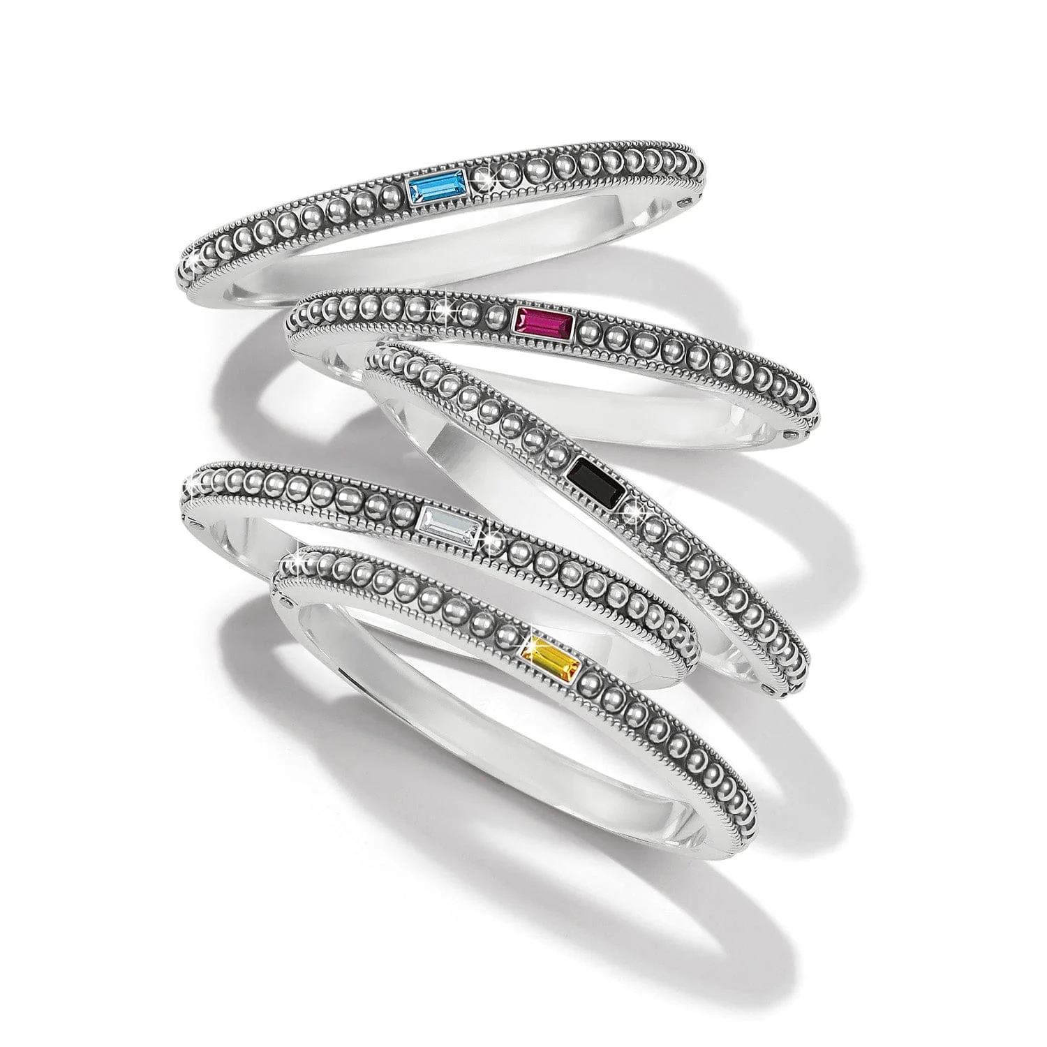 Pretty Tough Gem Hinged Bangle - Image 9