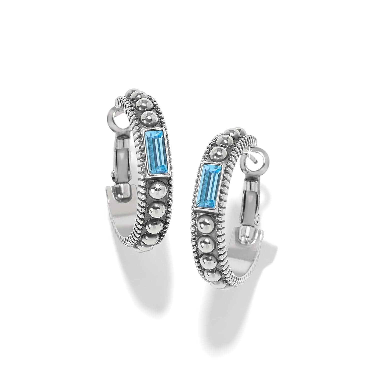 Pretty Tough Gem Hoop Earrings - Image 3