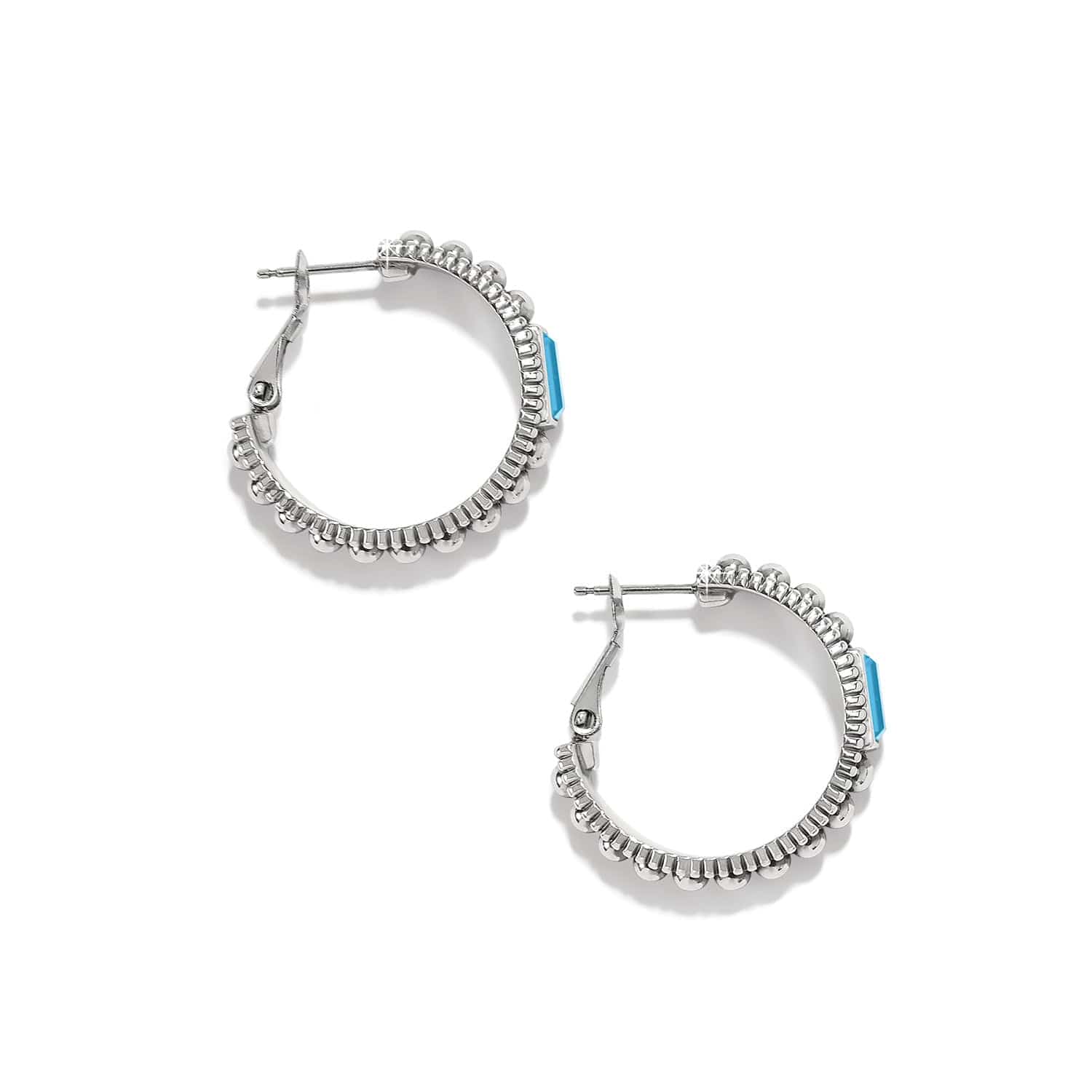 Pretty Tough Gem Hoop Earrings - Image 4