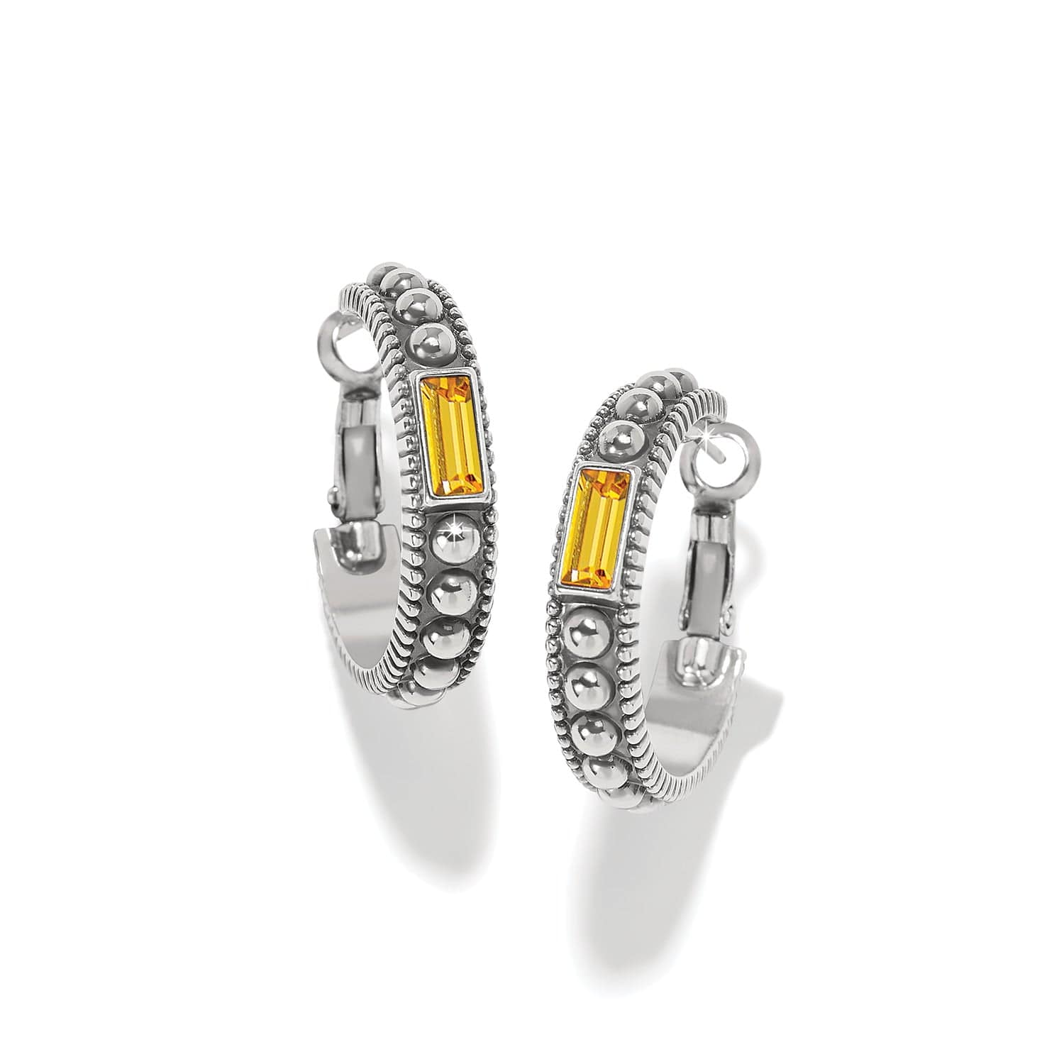 Pretty Tough Gem Hoop Earrings - Image 5