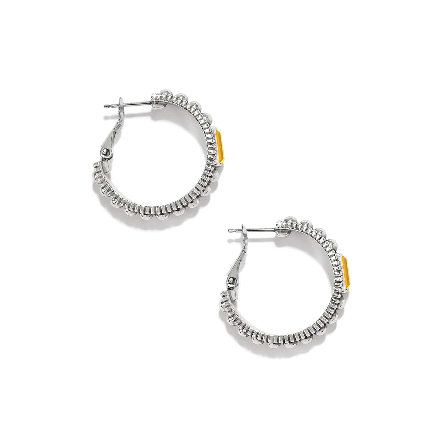 Pretty Tough Gem Hoop Earrings - Image 6