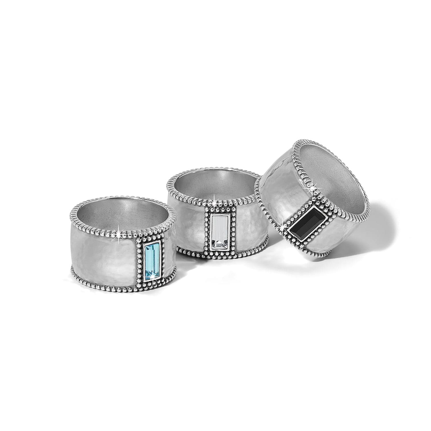 Pretty Tough Gem Wide Band Ring - Image 3