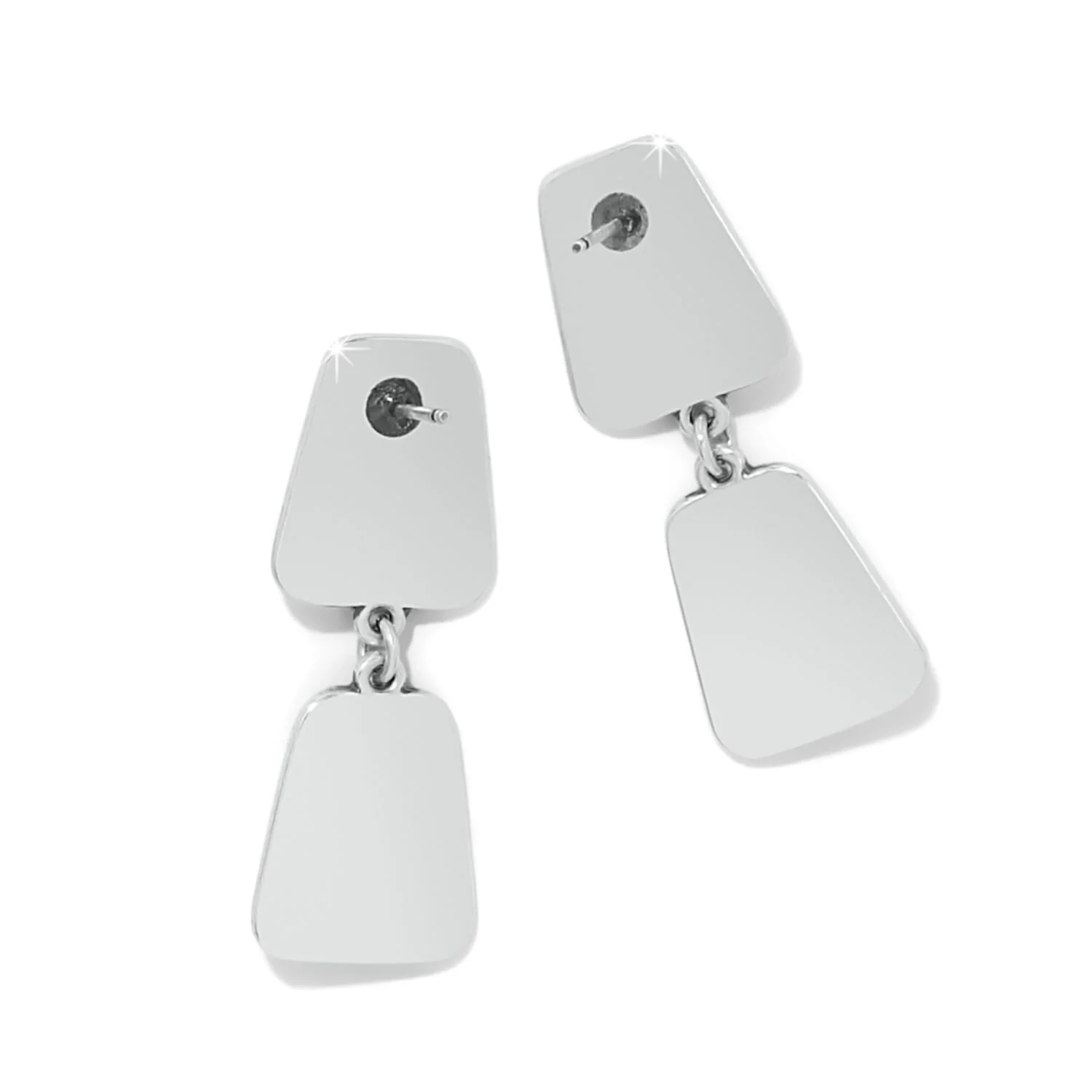 Pretty Tough Geo Post Drop Earrings - Image 2
