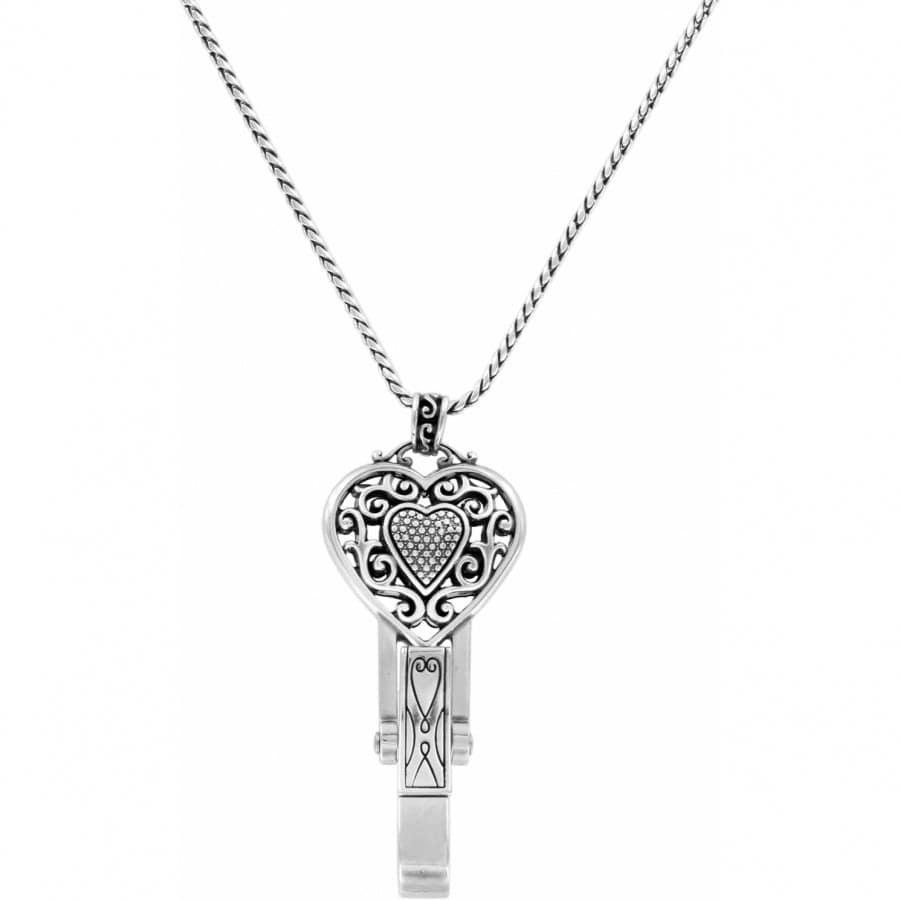 Reno Heart Badge Clip Necklace - Image 2
