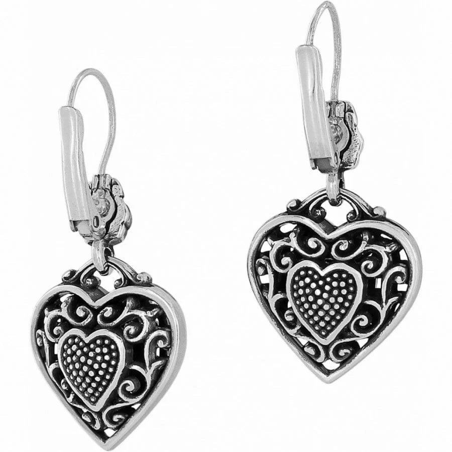 Reno Heart Leverback Earrings - Image 3