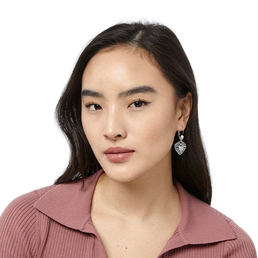 Reno Heart Leverback Earrings - Image 4