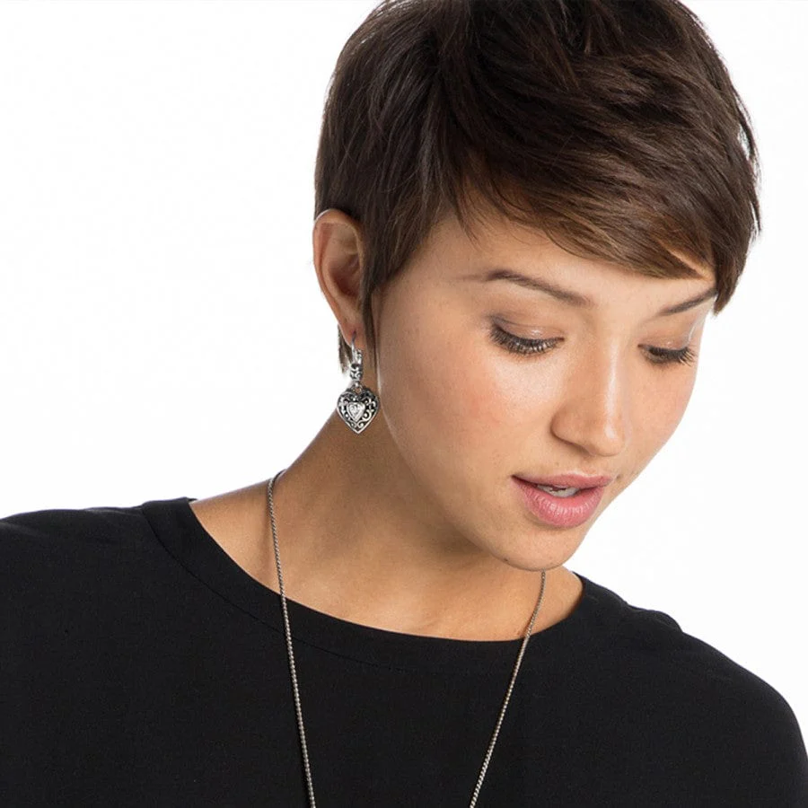 Reno Heart Leverback Earrings - Image 5