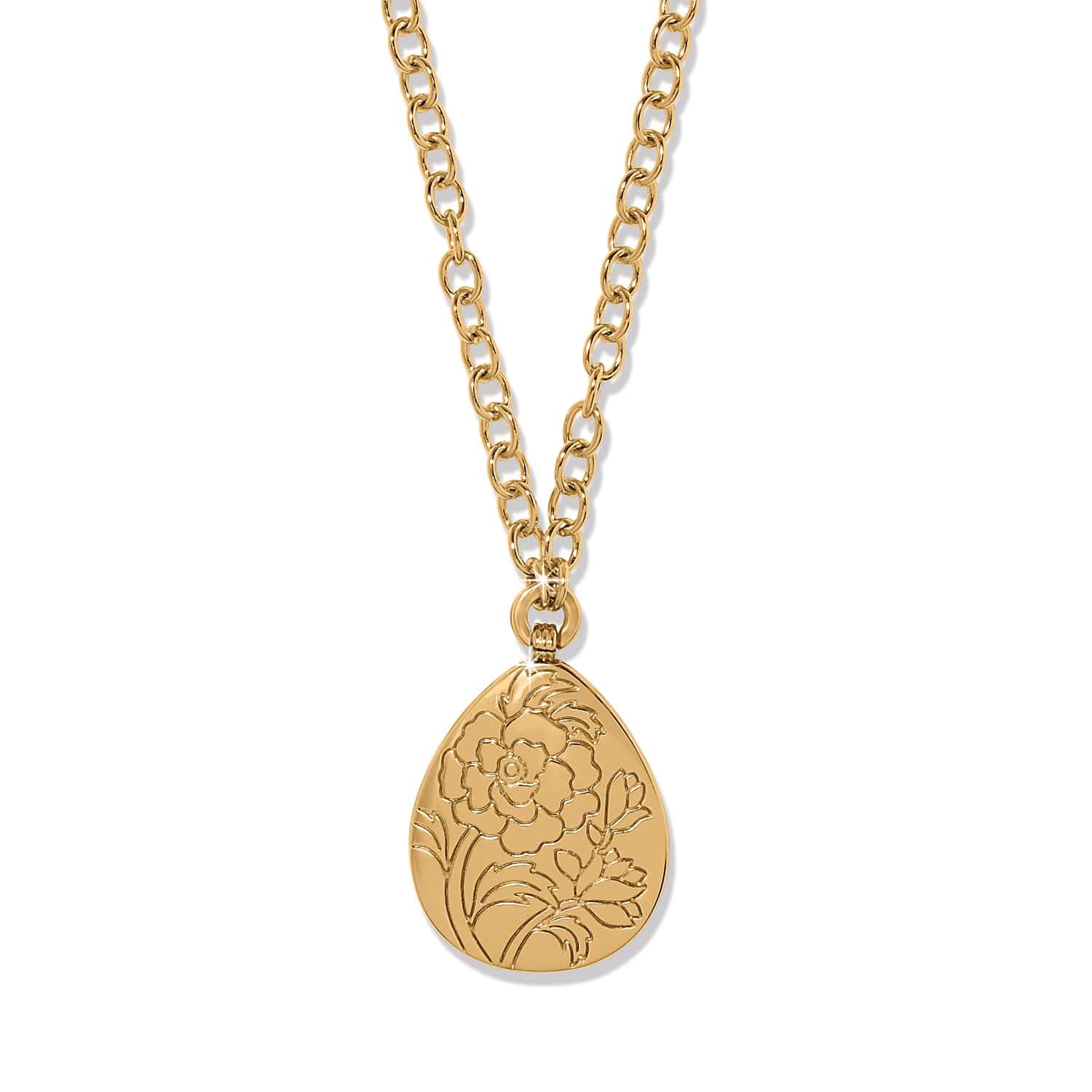 Rose Petal Teardrop Necklace - Image 2