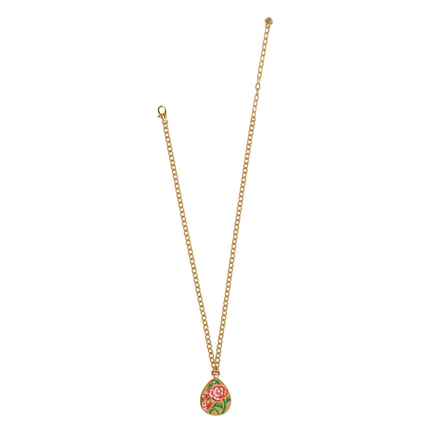Rose Petal Teardrop Necklace - Image 3