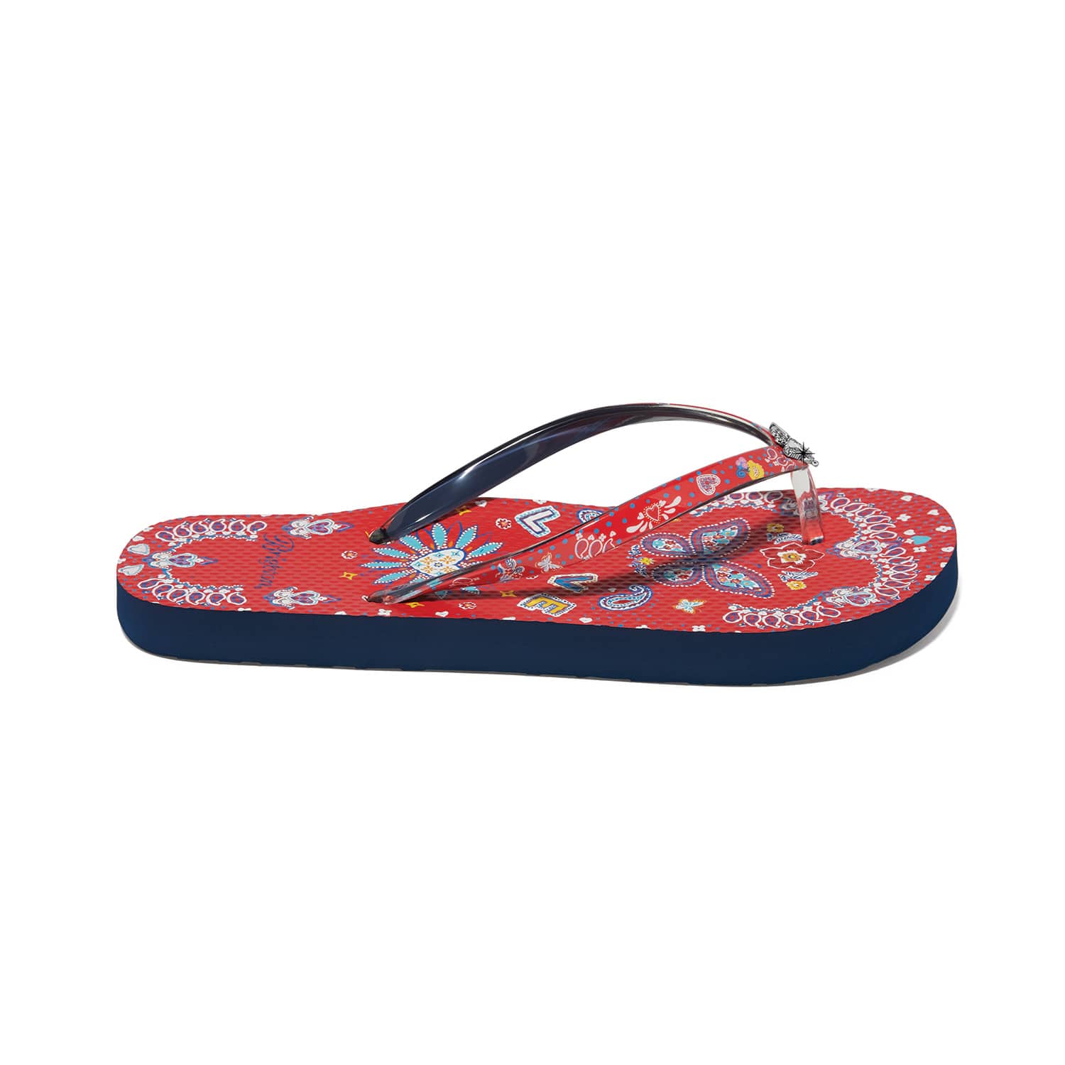 Scarf Red Flip Flops - Image 4