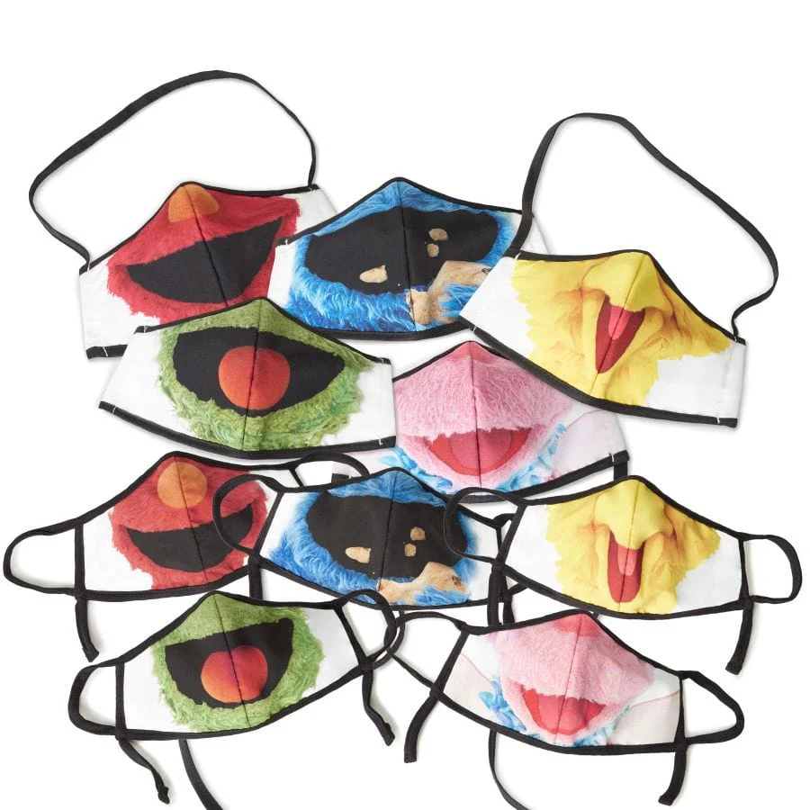 Sesame Street All Characters Adult/Child Face Mask (10 pack) - Image 2