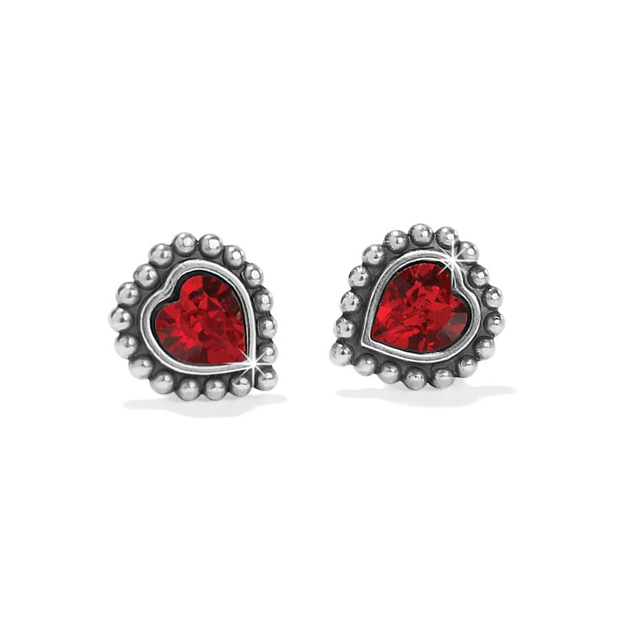 Shimmer Heart Mini Post Earrings - Image 6