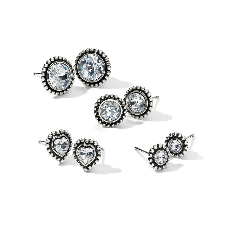 Shimmer Heart Mini Post Earrings - Image 8