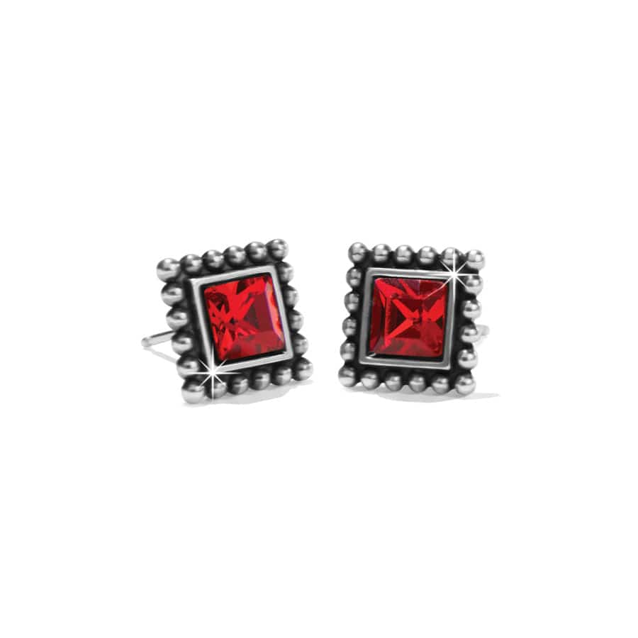 Sparkle Square Mini Post Earrings - Image 3
